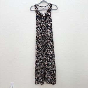 Loft Outlet Giraffe Print Sleeveless Maxi Dress 589756 Womens size Large NEW